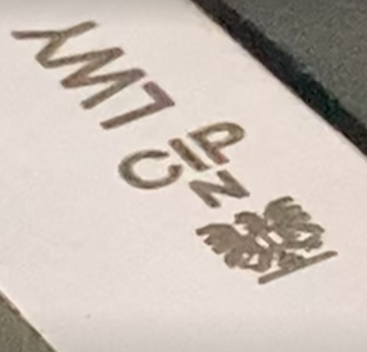 CIP-Kennung an einer Schreckschusspistole